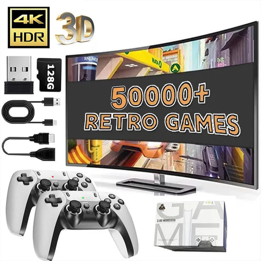 Retro Gaming Console - 50,000+ Classic Games with Wireless Controllers